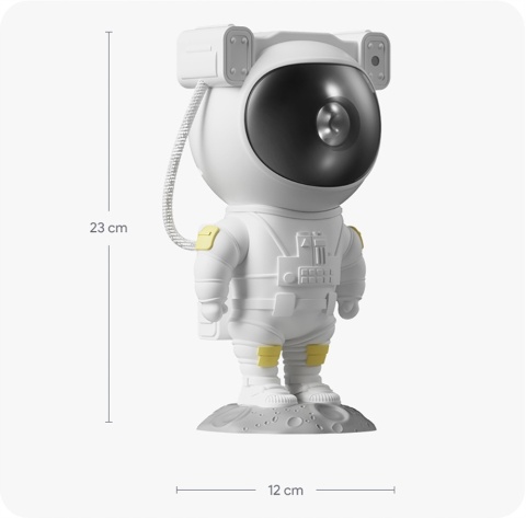 PROJEKTOR GWIAZD ASTRONAUTA LAMPKA NOCNA DLA DZIECKA KOSMOS PILOT maXvision