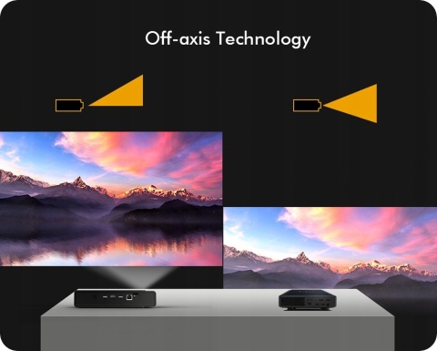 RZUTNIK PROJEKTOR 30000lm LED DLP ANDROID AUTO FOCUS ZOOM 4K 3D maXvision