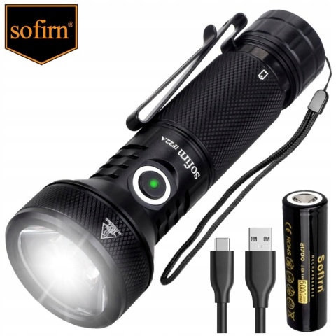 SOFIRN IF22A LATARKA LED TAKTYCZNA AKUMULATOROWA WODOODPORNA SFT40 2100lm