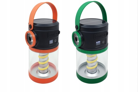 SOLARNA - MOCNA LAMPKA KEMPINGOWA LED NAMIOT BIWAK TURYSTYCZNA USB-C maX-18