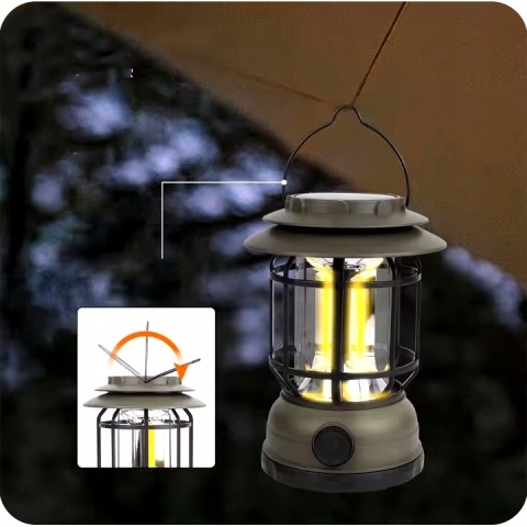 SOLARNA - MOCNA LAMPKA KEMPINGOWA LED NAMIOT BIWAK TURYSTYCZNA USB-C