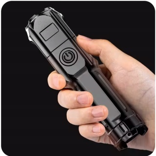 SUPER! LATARKA TAKTYCZNA LED REFLEKTOR ZOOM AKUMULATOR USB