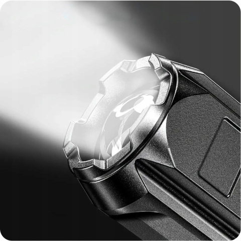 SUPER! LATARKA TAKTYCZNA LED REFLEKTOR ZOOM AKUMULATOR USB
