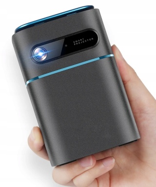 SUPER MINI PROJEKTOR DLP PRZENOŚNY AKUMULATOR ANDROID 4K