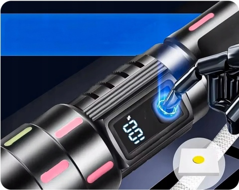 SUPER MOC LATARKA DALEKOSIĘŻNA maXvision WL50 LED 1500 METRÓW 5000mAh USB-C