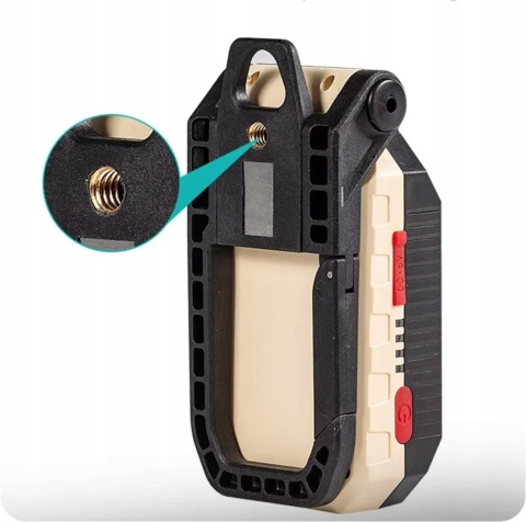 SUPER MOCNA LAMPKA ROBOCZA KEMPINGOWA OSTRZEGAWCZA LATARKA 3w1 USB-C MAGNES