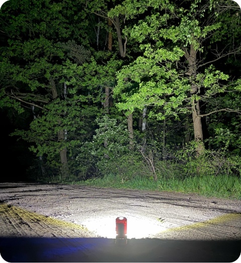 SUPER MOCNA LAMPKA ROBOCZA KEMPINGOWA OSTRZEGAWCZA LATARKA 3w1 USB-C MAGNES