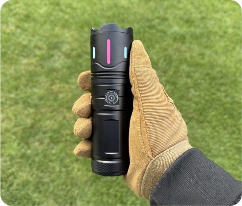 SUPER MOCNA! LATARKA LED LASER DALEKOSIĘŻNA RED Power-Bank 1800m ZOOM M30