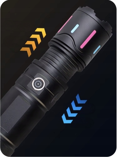 SUPER MOCNA! LATARKA LED LASER DALEKOSIĘŻNA RED Power-Bank 1800m ZOOM M30