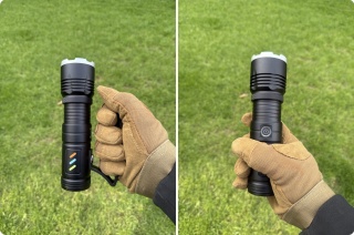 TURBO MOC- LATARKA LED WHITE LASER RED DALEKOSIĘŻNA 7000mAh PowerBank 1900m