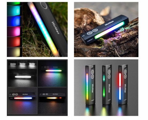 WIELOFUNKCYJNA MOCNA Latarka Laser LED RGBW Wurkkos HD01 1200lm akumulator