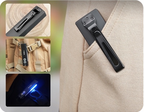 WIELOFUNKCYJNA MOCNA Latarka Laser LED RGBW Wurkkos HD01 1200lm akumulator