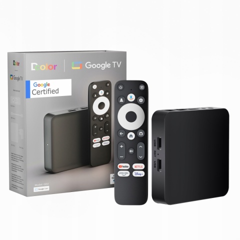 Google Chromecast CERTYFIKOWANY GOOGLE TV BOX NETFLIX 4K SMART TV HDMI