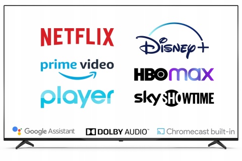 Google Chromecast CERTYFIKOWANY GOOGLE TV BOX NETFLIX 4K SMART TV HDMI