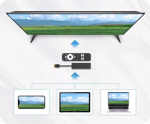 Google Chromecast CERTYFIKOWANY GOOGLE TV BOX NETFLIX 4K SMART TV HDMI