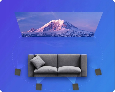 HIT ! RZUTNIK PROJEKTOR LED FULL HD ANDROID maXvision BARDZO JASNY 38000 LM