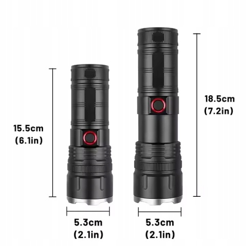 MOCAŻ LATARKA LED BIAŁY LASER DALEKOSIĘŻNA PowerBank 1900m maXvision 701